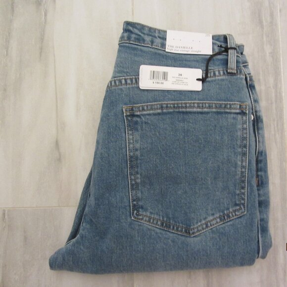 WeWoreWhat Danielle High Rise Vintage Straight, Distressed, 28x29, NWT $168 MSRP - Picture 3 of 12